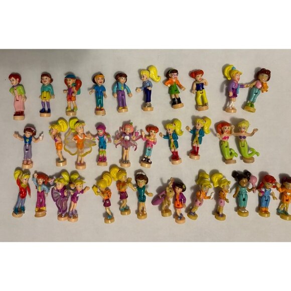 Vintage Late 90s early 2000s Polly Pocket Figures, lot Of 35 - Picture 2 of 7